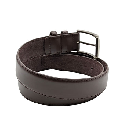 ELVAR Dark Brown Leather Dress Belt