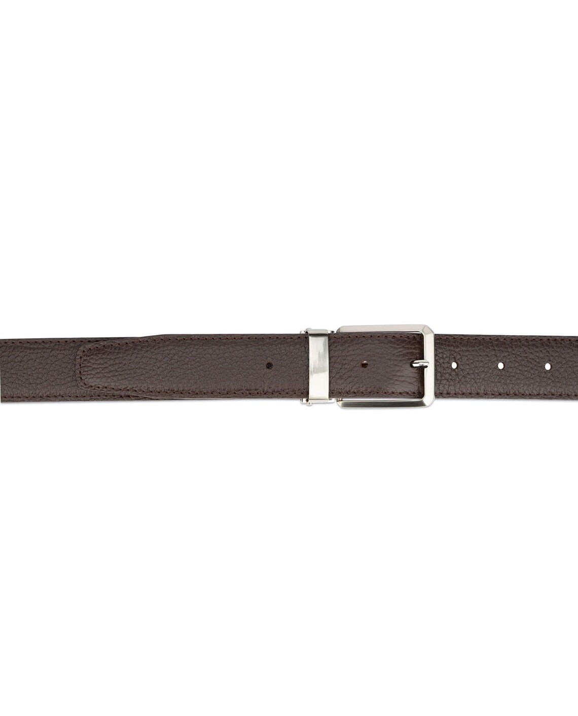 ELVAR Pebbled Brown Leather Belt