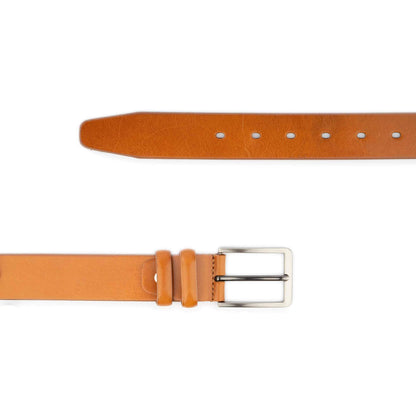 ELVAR Tan Full-Grain Leather Belt