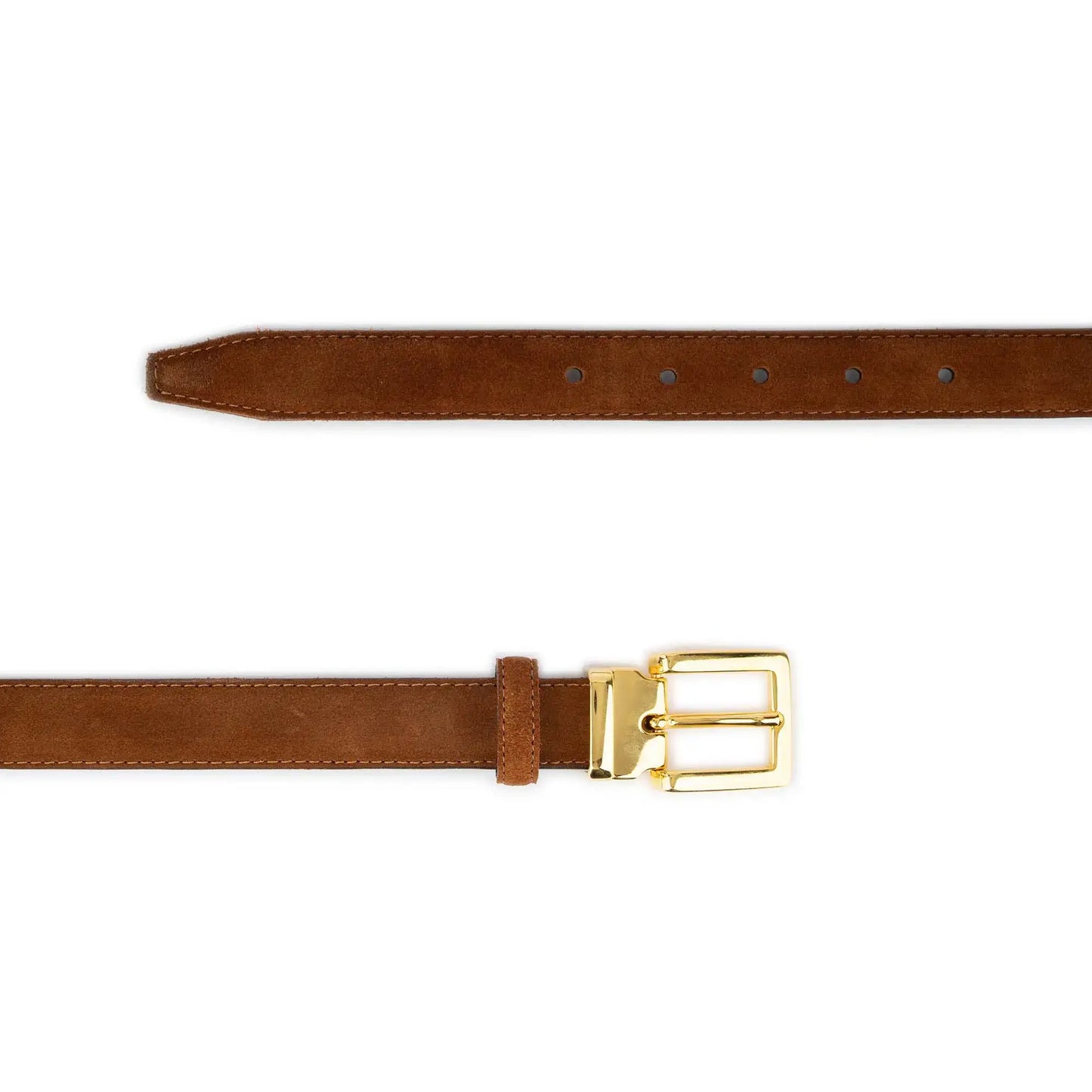 ELVAR Tobacco Suede Leather Belt