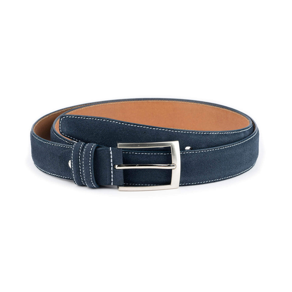 ELVAR Blue Suede Leather Belt