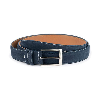 ELVAR Blue Suede Leather Belt