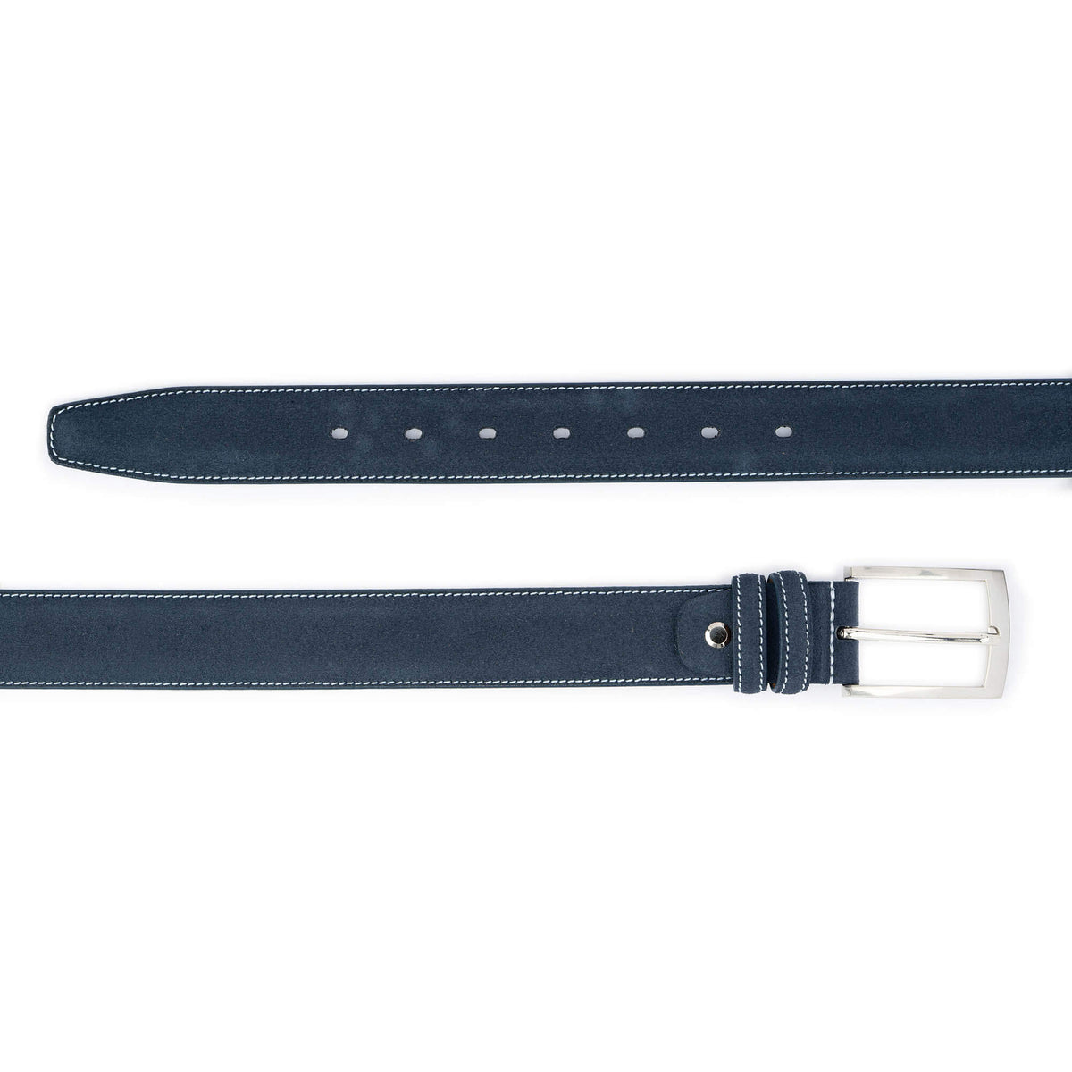 ELVAR Blue Suede Leather Belt