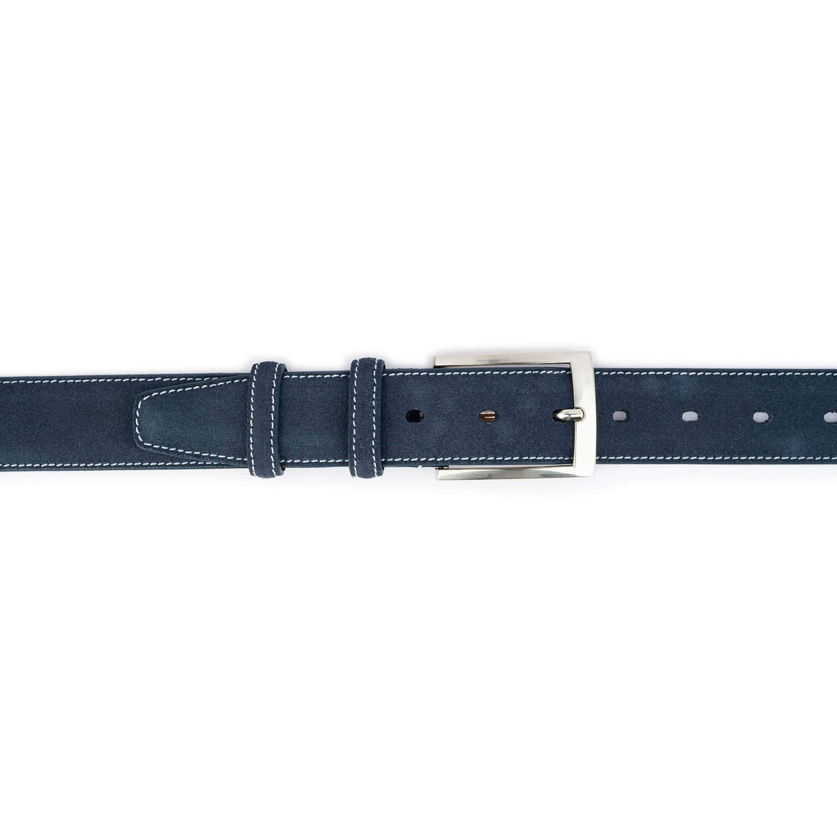 ELVAR Blue Suede Leather Belt