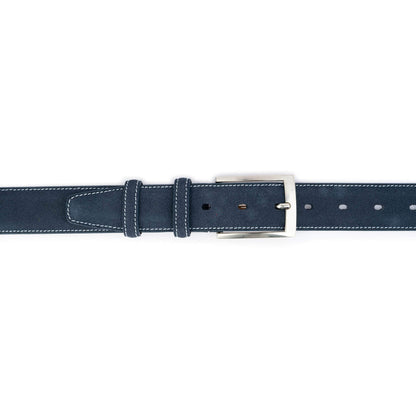 ELVAR Blue Suede Leather Belt