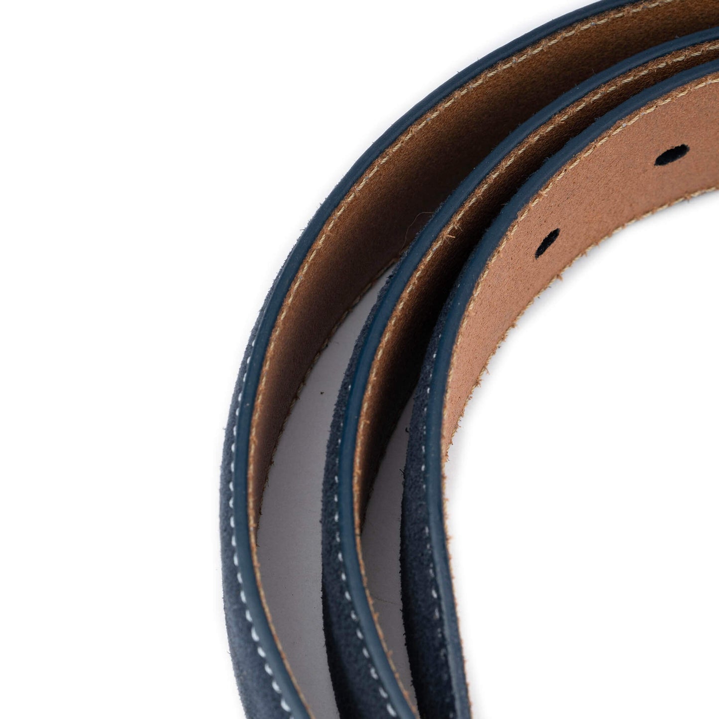 ELVAR Blue Suede Leather Belt