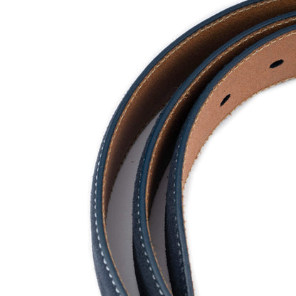 ELVAR Blue Suede Leather Belt