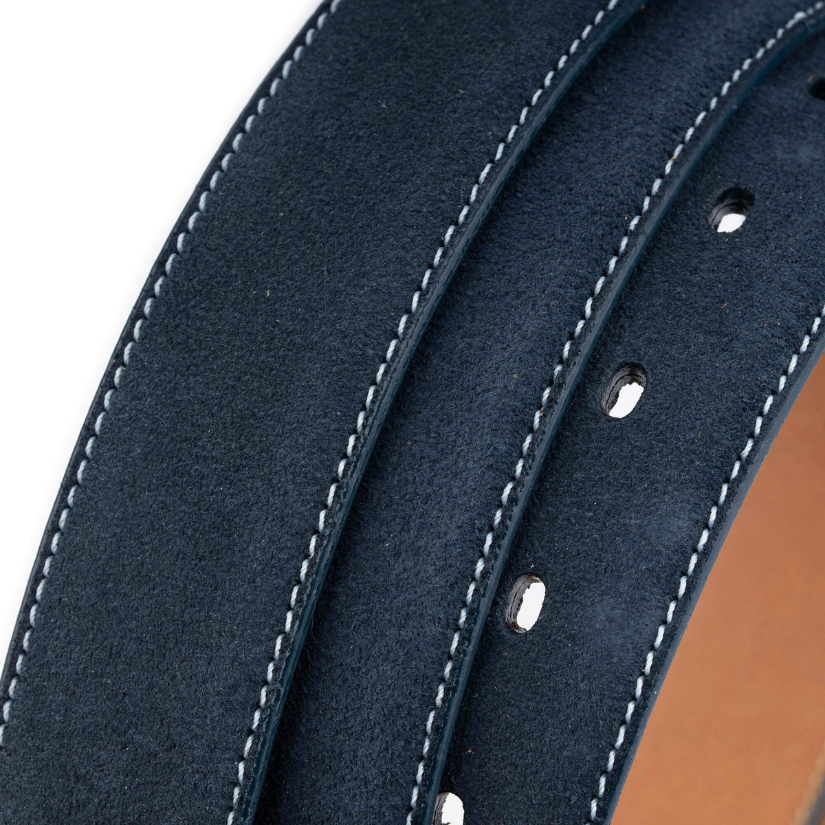 ELVAR Blue Suede Leather Belt