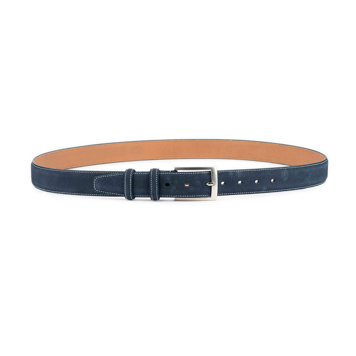 ELVAR Blue Suede Leather Belt