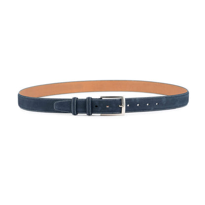 ELVAR Blue Suede Leather Belt